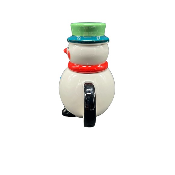 Pier 1 Snowman Tea Infuser for One 3 Pieces Lid Strainer Cup - Excellent Cond. - Picture 4 of 6